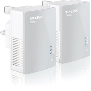 TP-LINK PA411KIT AV500 500 Mbps Powerline Adapter Starter Kit- Twin Pack